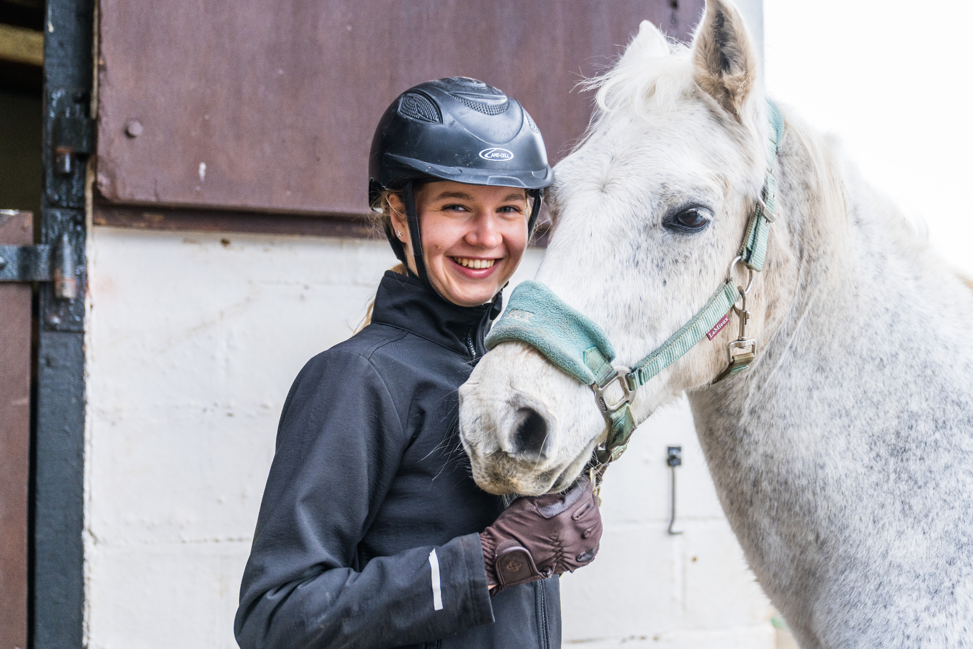 Equestrian training at Lucton's all-weather arena