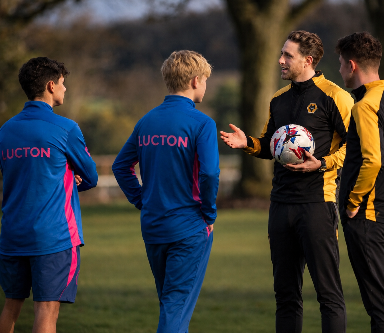 Lucton International Football Academy coaching session in partnership with Wolverhampton Wanderers FC